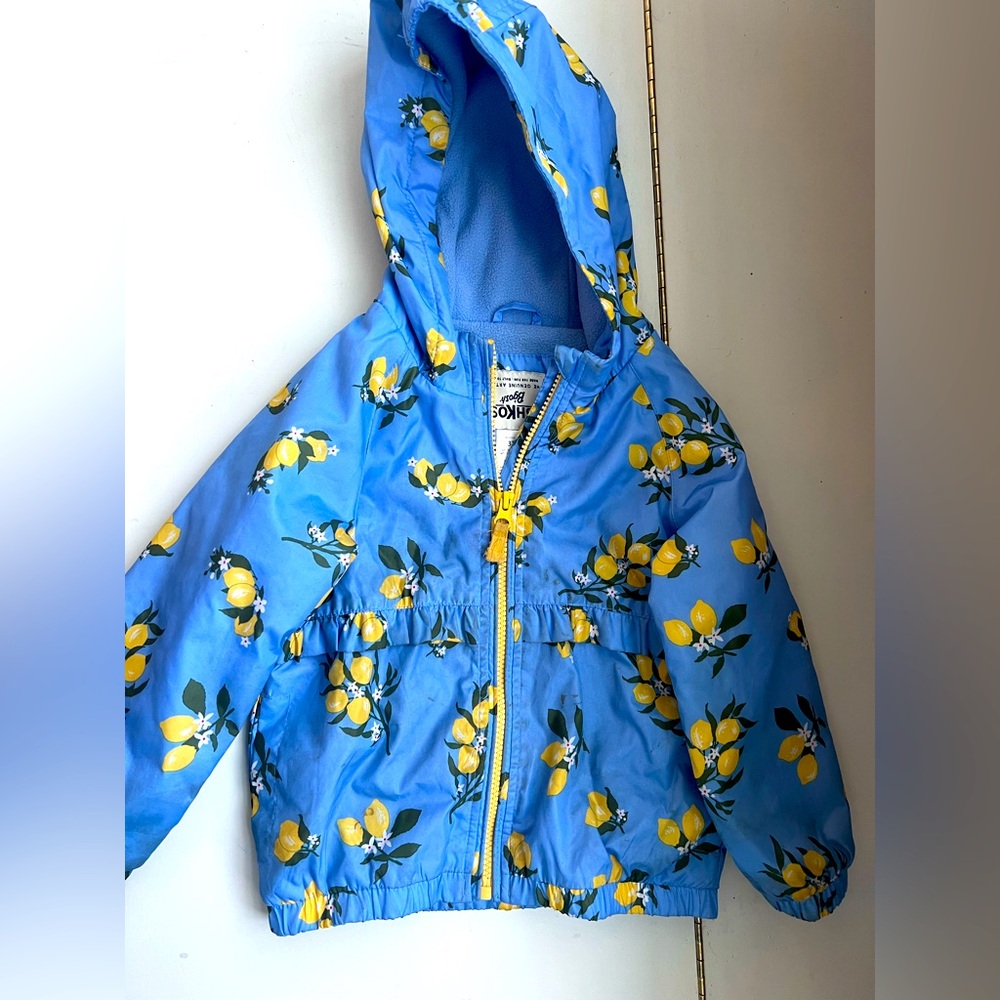 Osh Kosh Fleece Lined Lemon Jacket *great condition* 3t